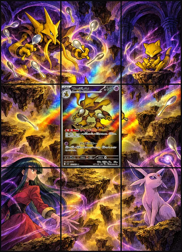 Alakazam AR M1S 071/063 binder art
