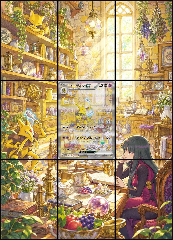 Alakazam ex SAR SV2a 203/165 binder art