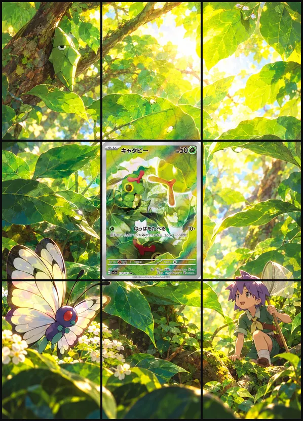 Caterpie AR SV2a 172/165 binder art