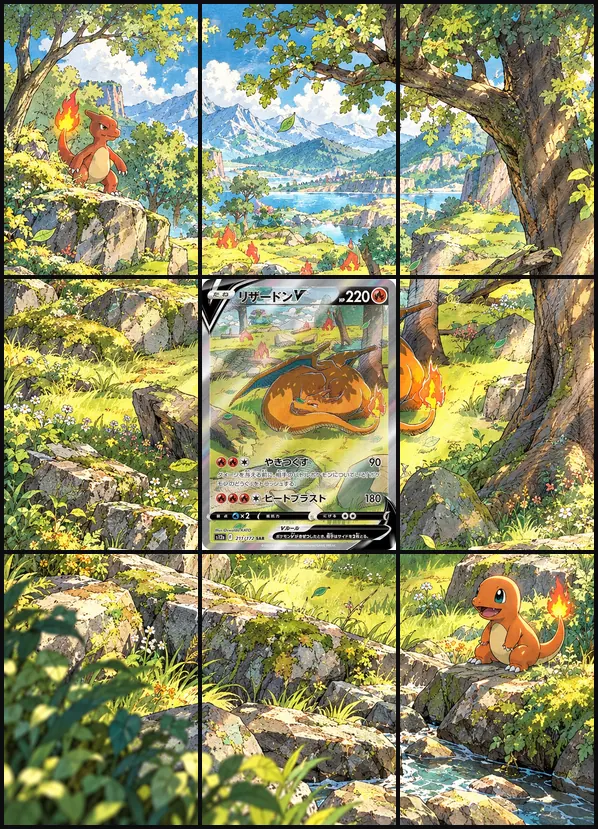 Charizard V SAR S12a 211/172 binder art