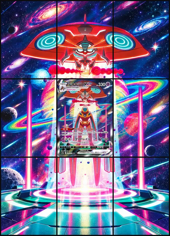 Deoxys VMAX SAR S12a 222/172 binder art