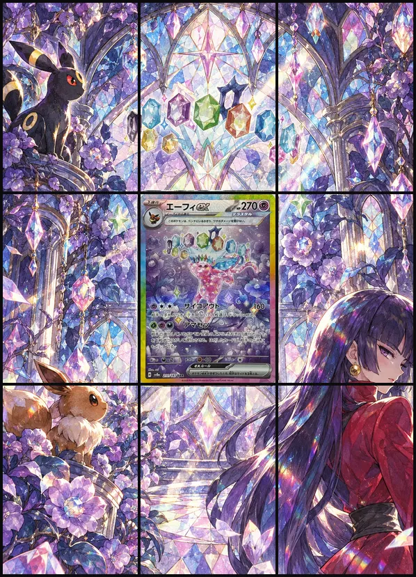 Espeon SAR SV8a 211/187 binder art