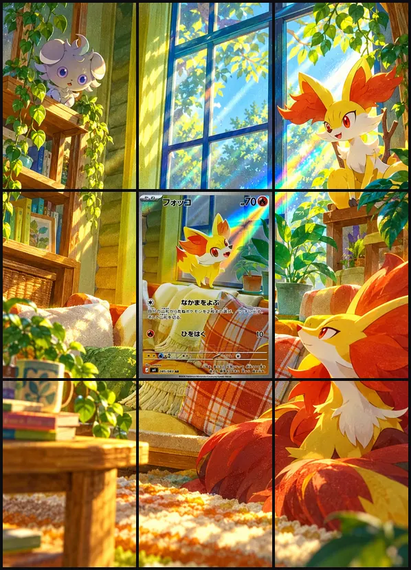 Fennekin AR M4 085/083 binder art