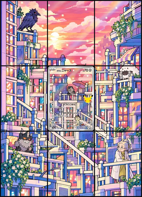 Galarian Meowth AR M6a 117/103 binder art