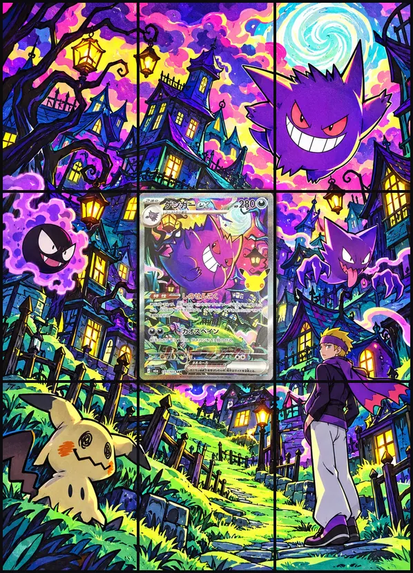 Gengar ex Plain SAR M6a 131/103 binder art