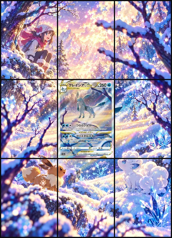 Glaceon VSTAR SAR S12a 217/172 binder art