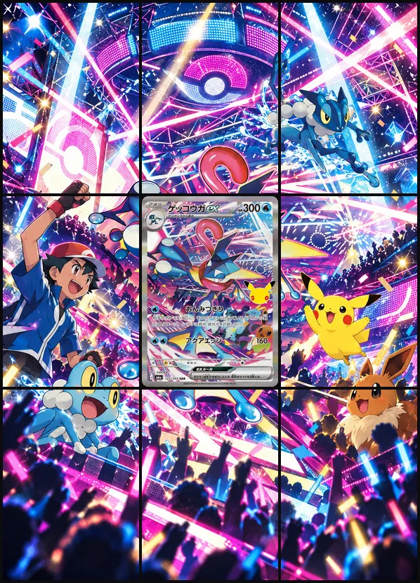 Greninja ex Text Free SAR M6a 125/103 binder art