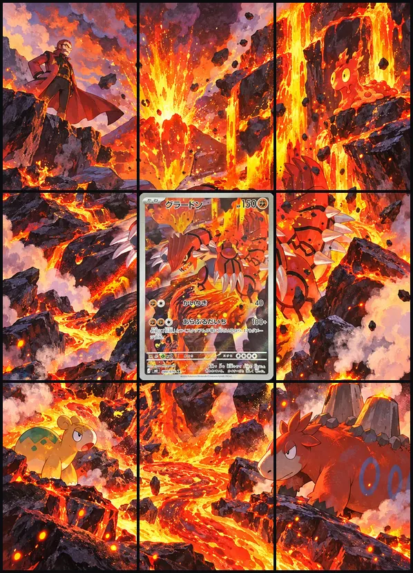 Groudon AR M6 084/076 binder art