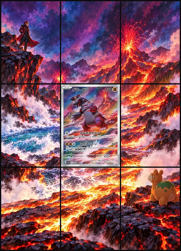 Groudon AR SV3a 069/062 binder art
