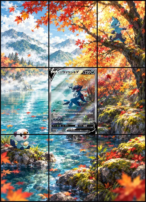 Hisuian Samurott V SAR S12a 229/172 binder art