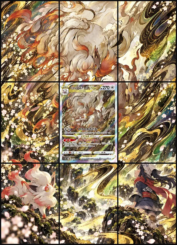 Hisuian Zoroark VSTAR SAR S12a 234/172 binder art
