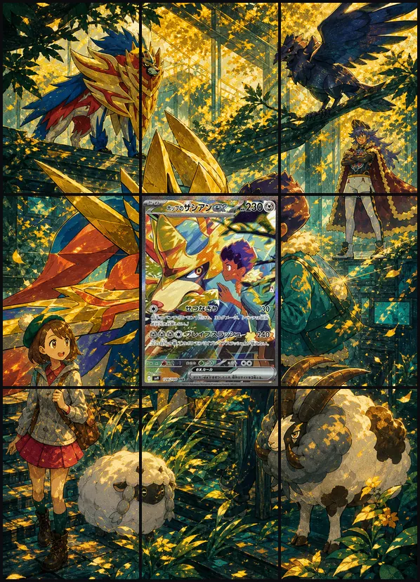 Hops Zacian ex SAR sv9 128/100 binder art