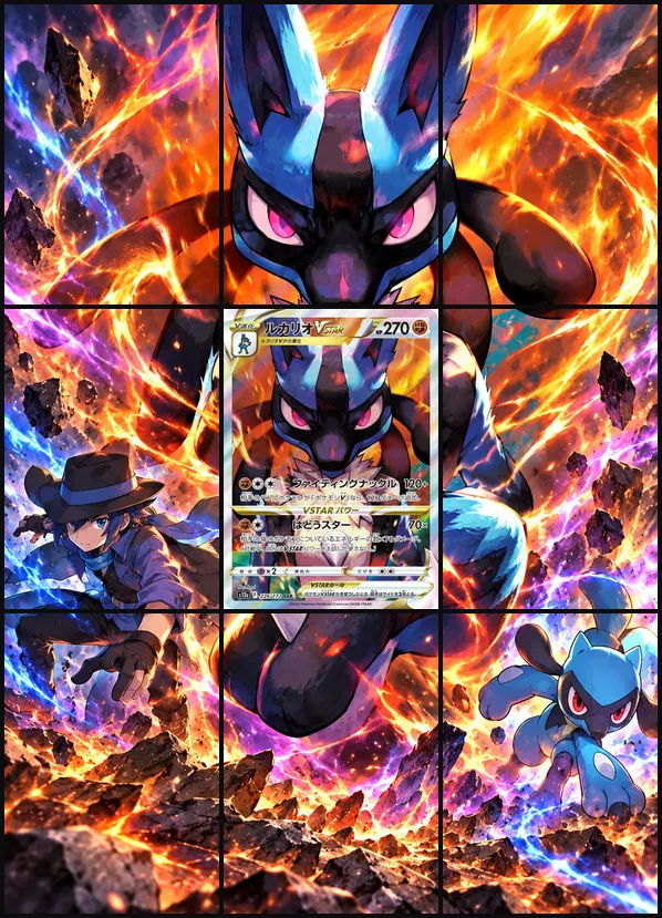 Lucario VSTAR SAR S12a 226/172 binder art