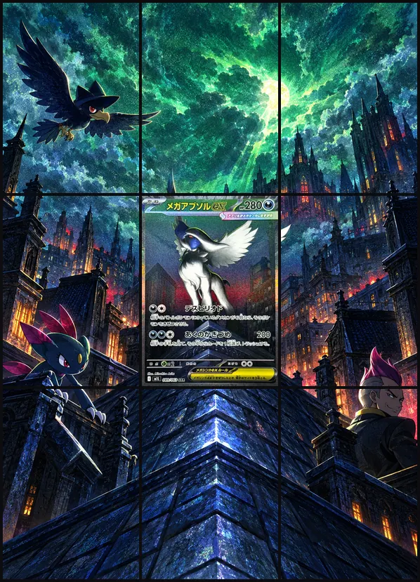 Mega Absol ex SAR M1L 089/063 binder art
