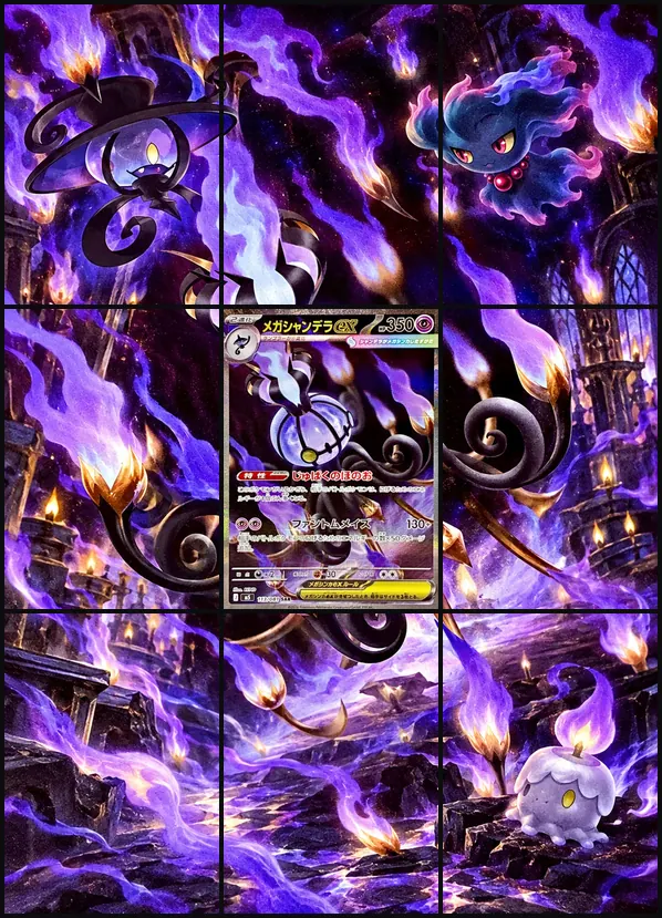 Mega Chandelure ex SAR M5 113/081 binder art