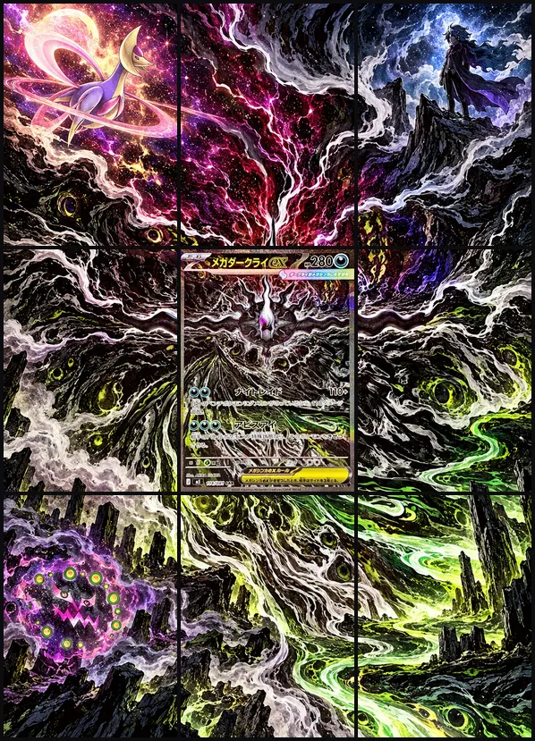 Mega Darkrai ex SAR M5 114/081 binder art