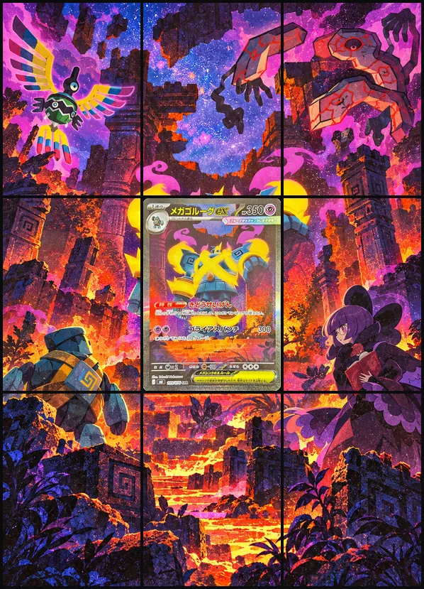 Mega Golurk ex SAR M6 109/076 binder art