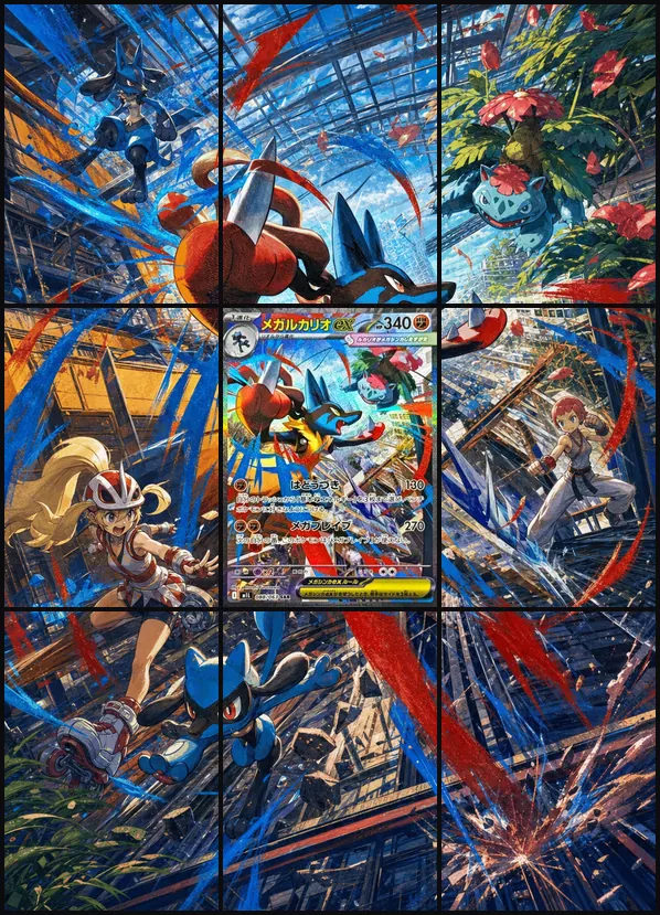 Mega Lucario ex SAR M1L 088/063 binder art