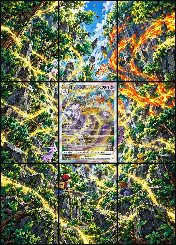 Mewtwo VSTAR V2 SAR s12a 221/172 binder art