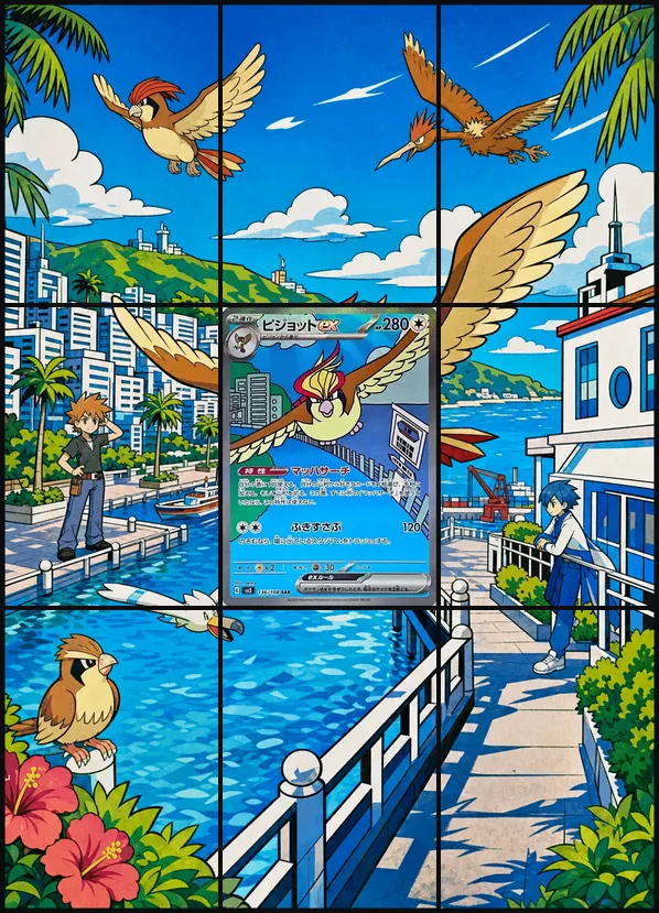 Pidgeot ex SAR sv3 136/108 binder art