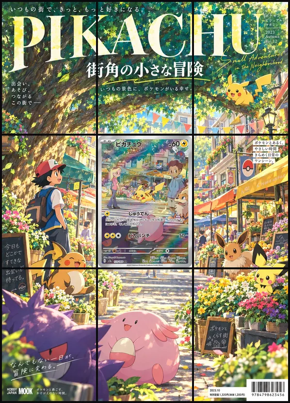 Pikachu Cast Cover AR sv2a 173/165 binder art