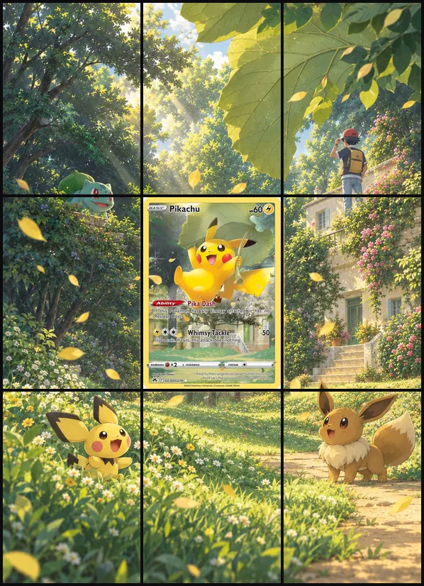 Pikachu GG CRZ GG30-GG70 1600 binder art