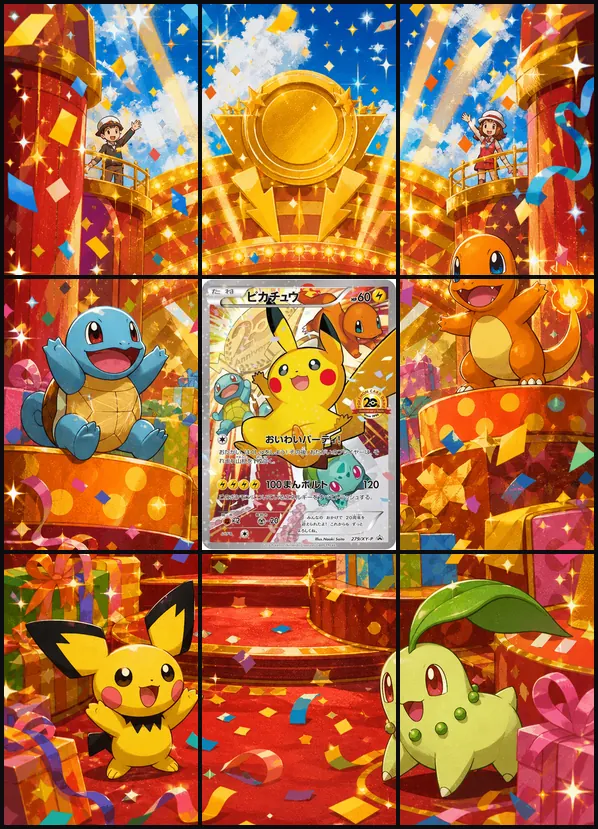 Pikachu PROMO XY-P 279 binder art