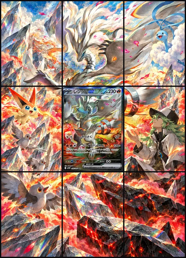 Reshiram SAR SV11w 168/086 binder art