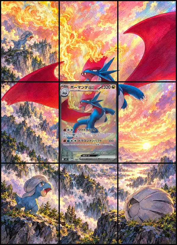 Salamence ex SAR SV9 129/100 binder art