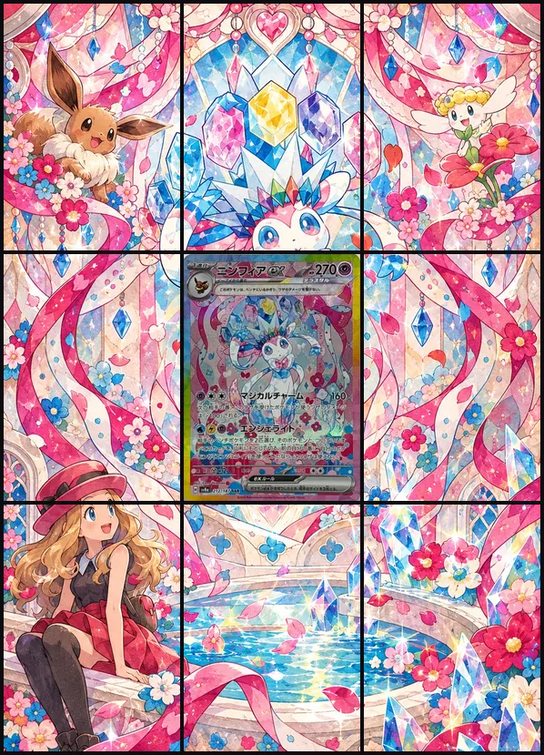 Sylveon SAR SV8a 212/187 binder art