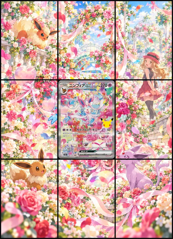 Sylveon ex Text Free SAR M6a 130/103 binder art