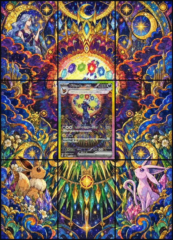 Umbreon ex SAR SV8a 217/187 binder art