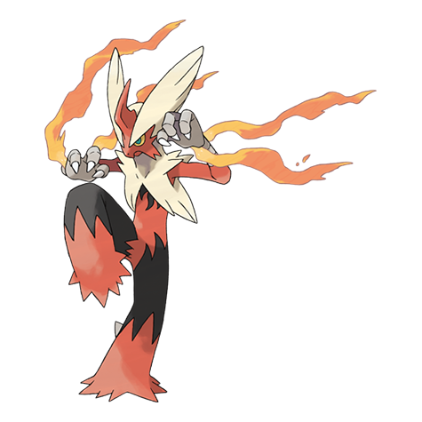 Mega Blaziken official artwork